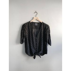 Abercrombie & Fitch Tie-Front Blouse